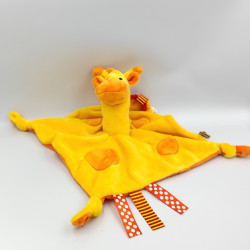 Doudou plat girafe orange jaune TOMMEE TIPPEE