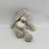 Doudou lapin gris blanc HISTOIRE D'OURS