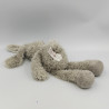 Doudou lapin gris blanc HISTOIRE D'OURS