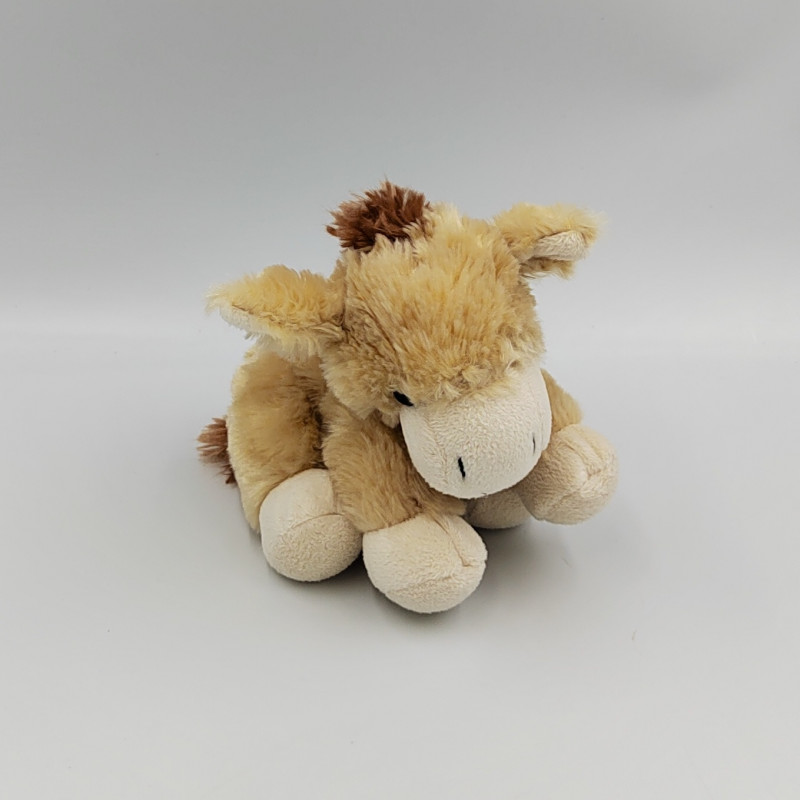 Doudou ane cheval beige marron HISTOIRE D'OURS