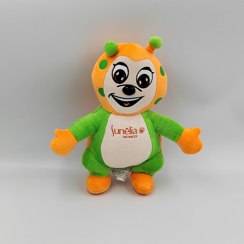Doudou coccinelle orange vert SUNELIA