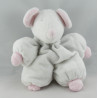 Doudou souris bleu vert TARTINE ET CHOCOLAT