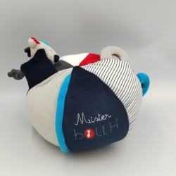 Doudou balle eveil loup Mister Bouh SAUTHON