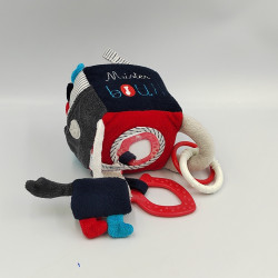 Doudou cube eveil loup Mister Bouh SAUTHON