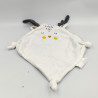Doudou plat cerf elan renne blanc gris SIPLEC