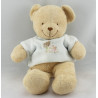 Doudou Ours Beige maillot bleu Tex