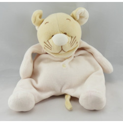 Doudou souris pyjama rose col blanc BENGY