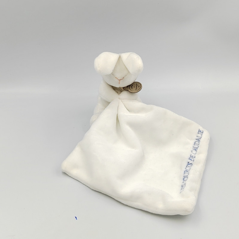 Doudou et compagnie lapin blanc mouchoir référence boite fleur Caudalie