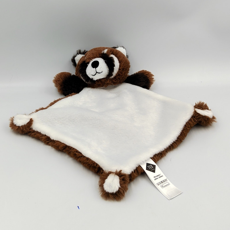 Doudou plat panda roux TEX