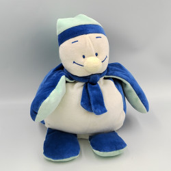 Doudou pingouin bleu blanc NOUKIE'S