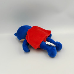 Doudou super héros bleu rouge LOTUS