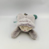Doudou vibrant chat gris bleu les Pachats MOULIN ROTY