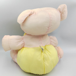 Peluche Puffalump ours rose jaune en toile