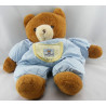 Doudou ours brun marron mouchoir HISTOIRE D'OURS