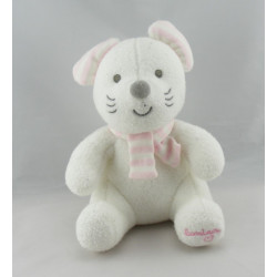 Doudou souris rose robe bonnet LUMINOU JEMINI