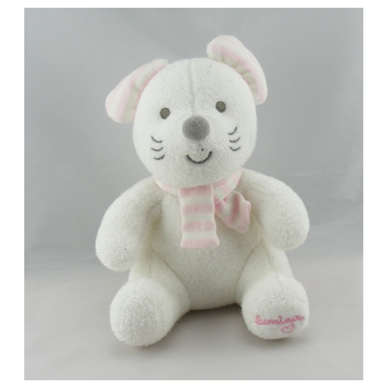 Doudou souris rose robe bonnet LUMINOU JEMINI