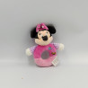 Doudou hochet Minnie rose mauve arrosoir DISNEY
