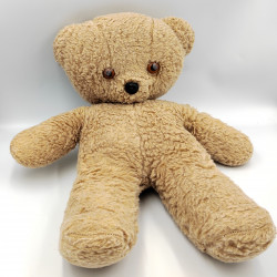 Ancienne peluche ours beige