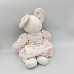 Doudou souris rose blanche oiseaux TARTINE ET CHOCOLAT