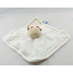 Doudou plat blanc girafe SUCRE D'ORGE