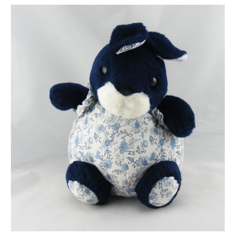 Doudou lapin bleu Super Doudou AJENA