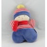 Doudou marin bleu rouge ponpon jaune COROLLE