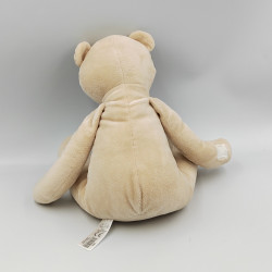 Doudou ours beige blanc TOM & KIDDY TOMKIDS