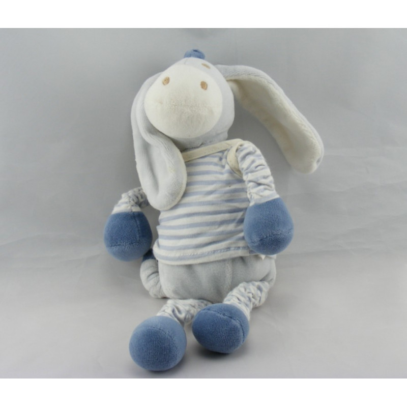 Doudou ane cheval bleu SUCRE D'ORGE