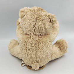 Peluche ours beige de Noël coucou beuh EDL
