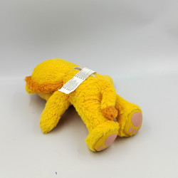 Doudou peluche sonore lion orange jaune couche ZOOPY BAOBAB