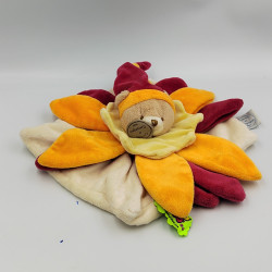 Doudou et compagnie collector ours plat fleur rouge orange TATOO