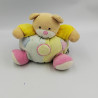 Doudou ours bleu rose jaune formes Dodo d'amour MGM