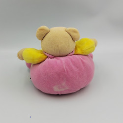 Doudou ours bleu rose jaune formes Dodo d'amour MGM