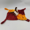Doudou plat bouc rouge orange RODADOU RODA