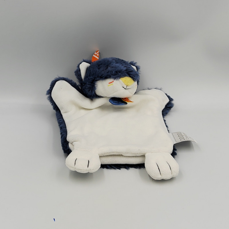 Doudou et compagnie marionnette renard bleu blanc Tiwipi
