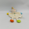 Doudou plat ours beige blanc orange vert bleu KIMBALOO