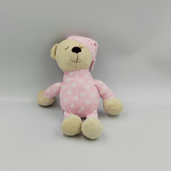 Doudou ours rose étoiles TOM & KIDDY TOMKIDS