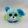 Peluche boule chien bleu vert Gros yeux brillant ETS FERRY 