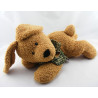 Doudou plat chien beige bleu BAMBIA