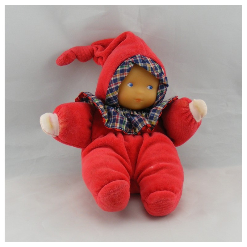 Doudou bébé poupée Baby Pouce rouge COROLLE 2002