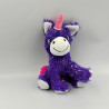 Peluche licorne violet rose étoiles LOYFER