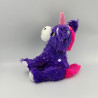 Peluche licorne violet rose étoiles LOYFER