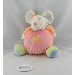Doudou souris rose papillon NATTOU 