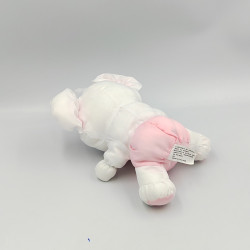 Peluche Puffalump éléphant rose blanc BIKIN