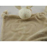 Doudou plat Lapin blanc Beige OBAIBI