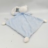 Doudou luminescent plat lapin blanc bleu nuage lune NICOTOY SIMBA TOYS