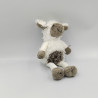 Doudou mouton blanc gris beige Oscar J-LINE