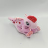 Peluche Le petit Dinosaure rose ruby ami de Petit Pied GIPSY