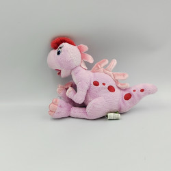 Peluche Le petit Dinosaure rose ruby ami de Petit Pied GIPSY
