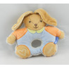 Doudou hochet lapin vert orange KALOO
